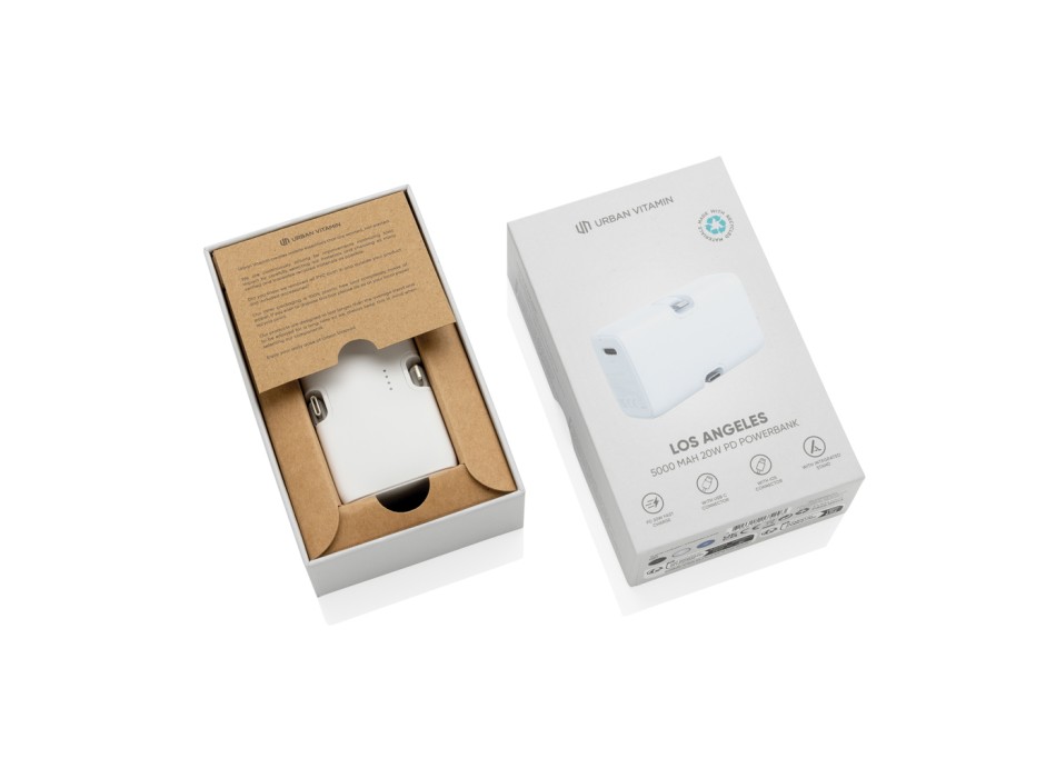 Powerbank 20W PD Urban Vitamin Los Angeles in rPlastica RCS FullGadgets.com