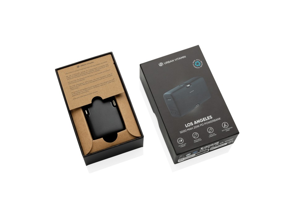 Powerbank 20W PD Urban Vitamin Los Angeles in rPlastica RCS FullGadgets.com