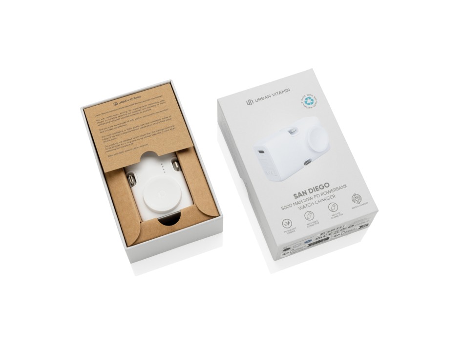 Powerbank 20W PD Urban Vitamin San Diego in rPlastica RCS FullGadgets.com