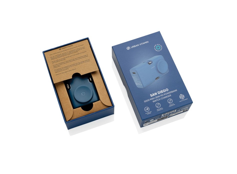 Powerbank 20W PD Urban Vitamin San Diego in rPlastica RCS FullGadgets.com