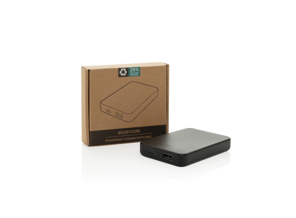 Powerbank 5.000 mAh Boostcore con type C in rABS RCS FullGadgets.com