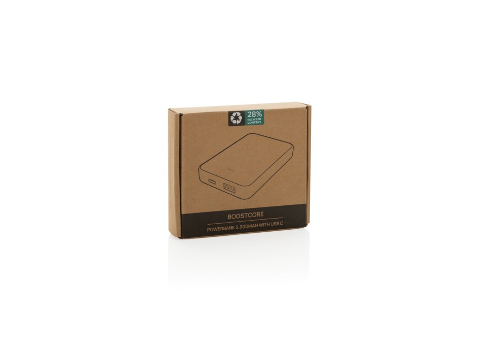 Powerbank 5.000 mAh Boostcore con type C in rABS RCS FullGadgets.com