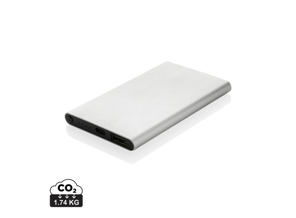 Powerbank da 4000 mAh in pla/alu riciclati RCS con Type-C FullGadgets.com