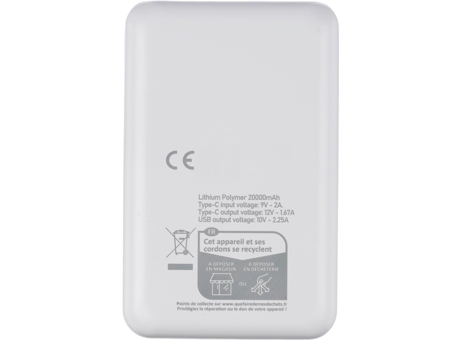 Powerbank in ABS riciclato Rayen FullGadgets.com