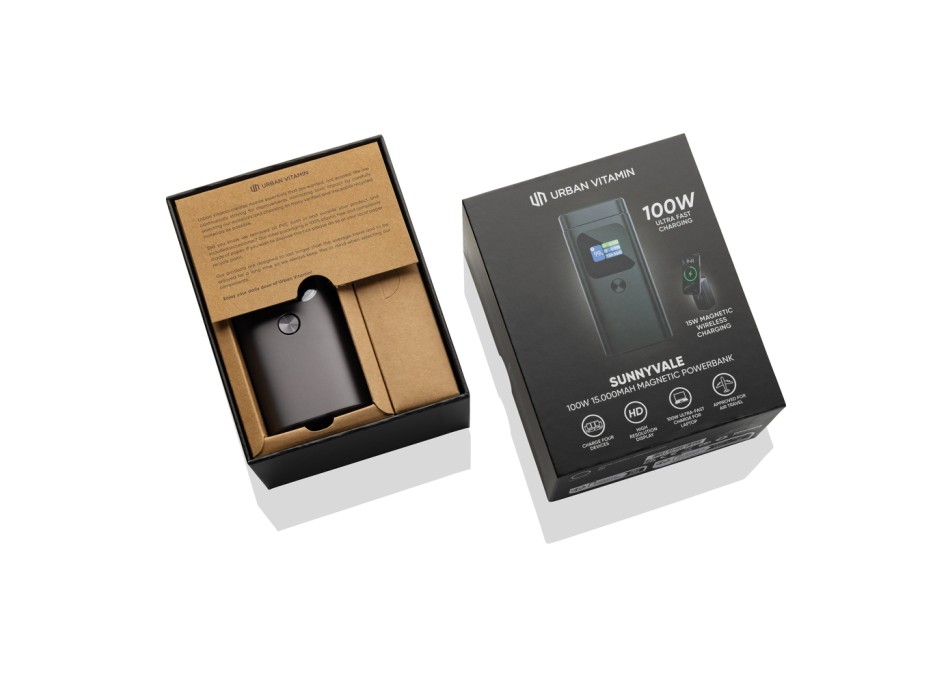 Powerbank magnetica 15.000 mAh 100W Urban Vitamin Sunnyvale FullGadgets.com
