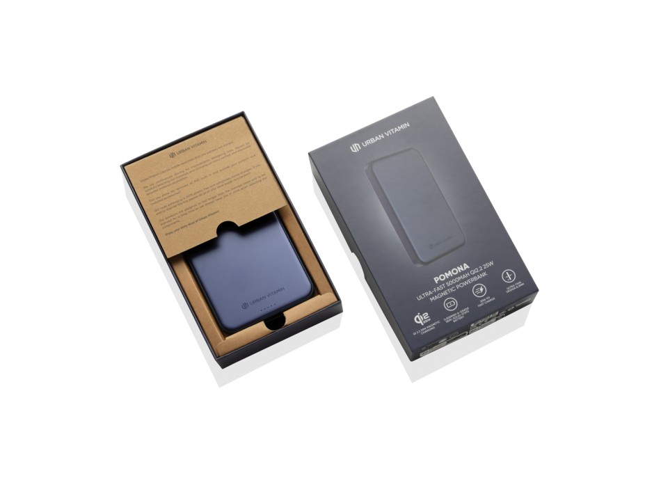 Powerbank magnetica 5000 mAh Qi2.2 25W Urban Vitamin Pomona FullGadgets.com