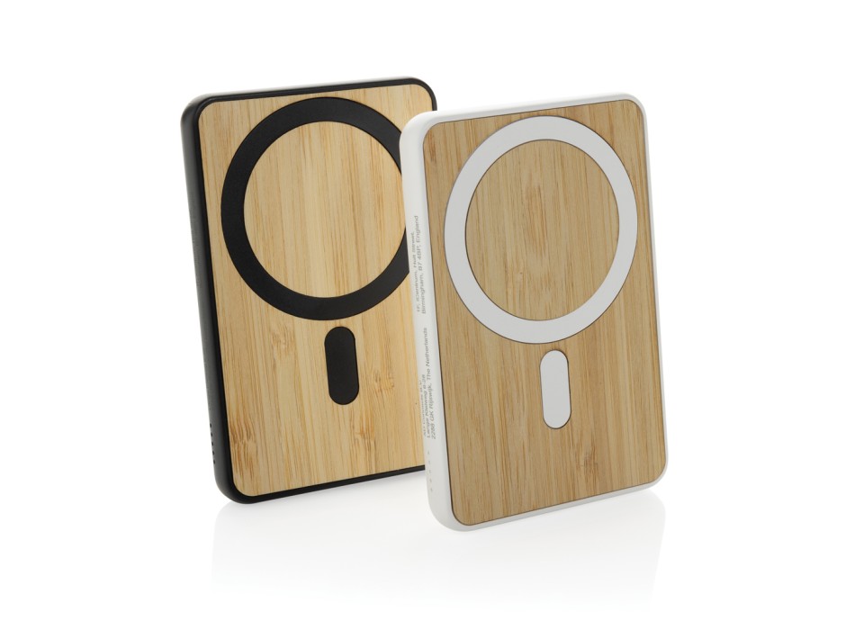 Powerbank magnetica da 5.000 mah 5W Zen in bambù e rPlastica FullGadgets.com