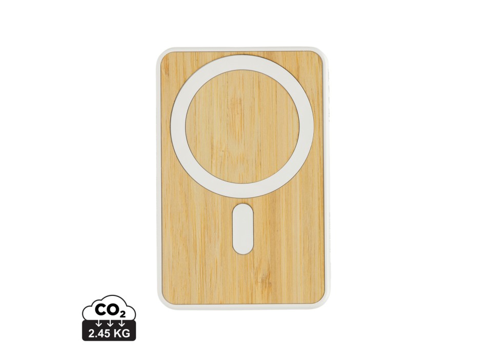 Powerbank magnetica da 5.000 mAh 5W Zen in bambù e rPlastica FullGadgets.com