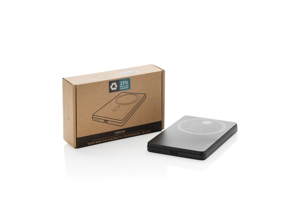 Powerbank magnetica Orion 5000 mah 5W rAlluminio RCS FullGadgets.com