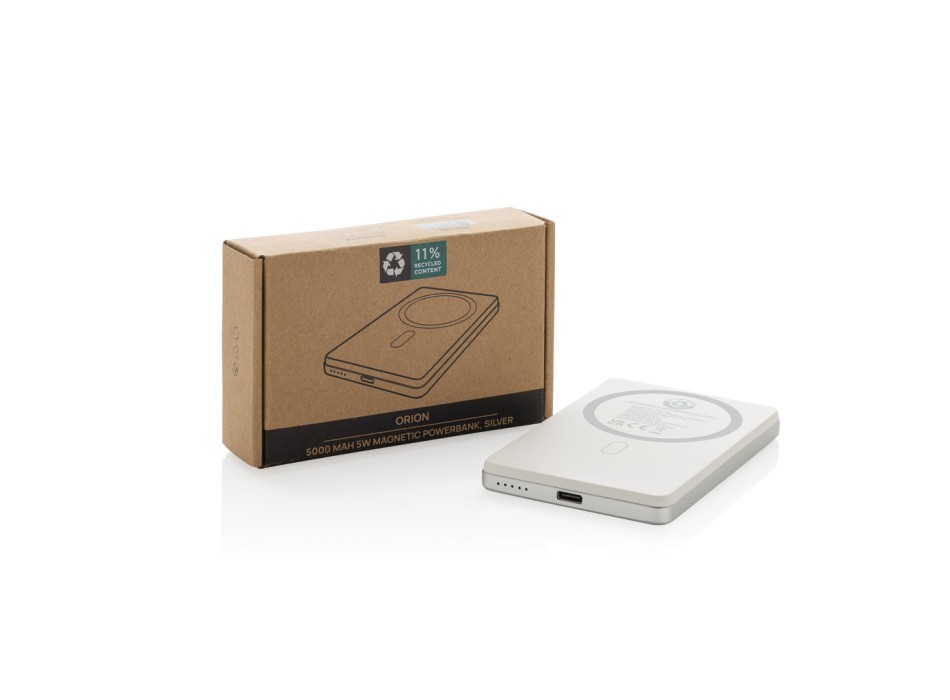 Powerbank magnetica Orion 5000 mah 5W rAlluminio RCS FullGadgets.com