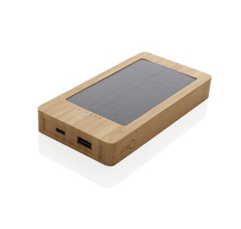 Powerbank solare 10.000 mAh in bambù FullGadgets.com