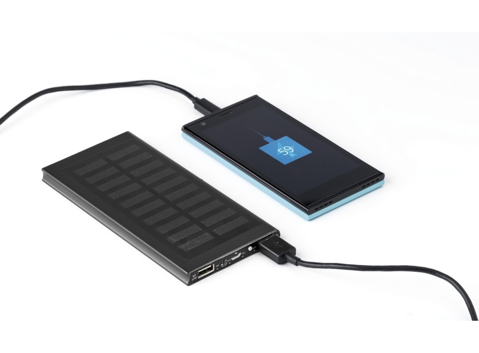 Powerbank solare in ABS e alluminio, capacità 8.000 mAh Adriana FullGadgets.com
