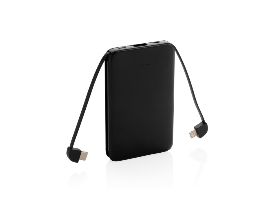 Powerbank tascabile 5.000 mAh con cavi integrati FullGadgets.com