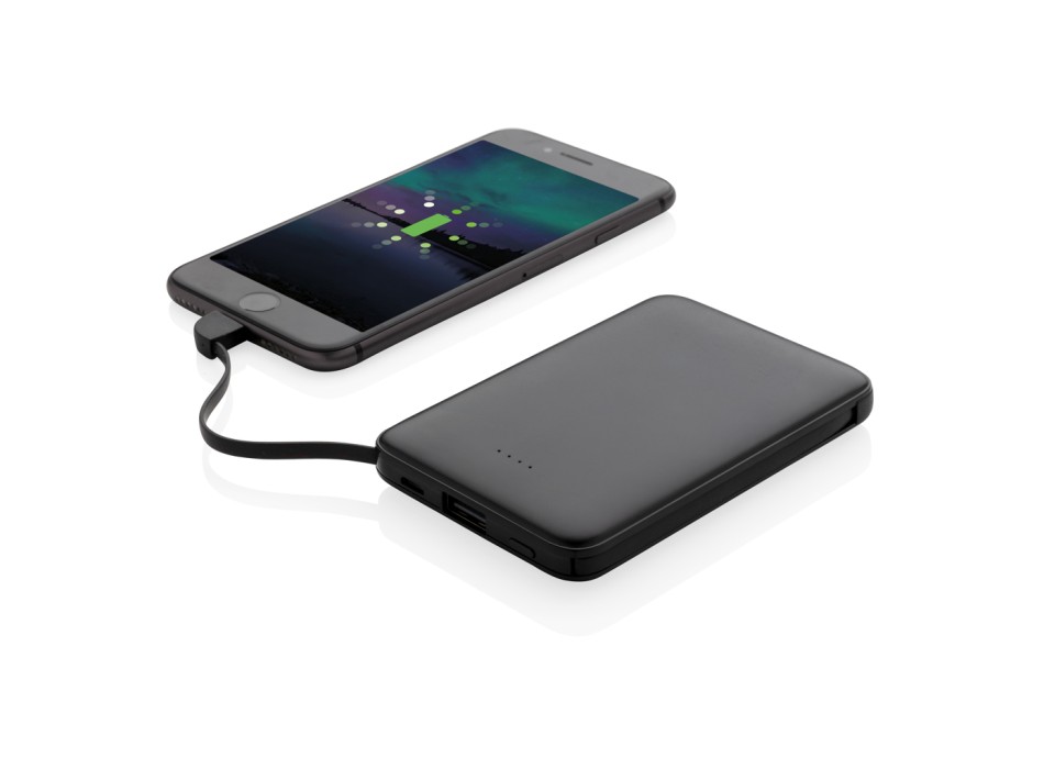 Powerbank tascabile 5.000 mAh con cavi integrati FullGadgets.com