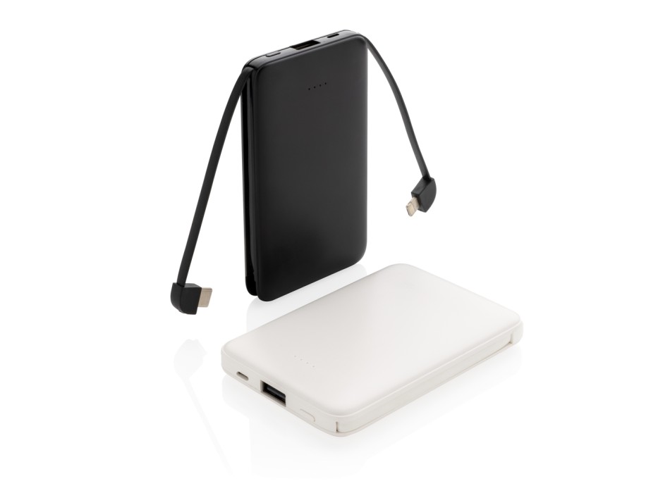 Powerbank tascabile 5.000 mAh con cavi integrati FullGadgets.com