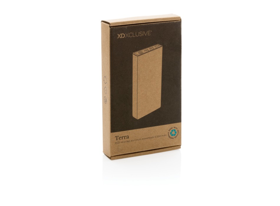 Powerbank Terra da 5000 mAh in alluminio riciclato FullGadgets.com