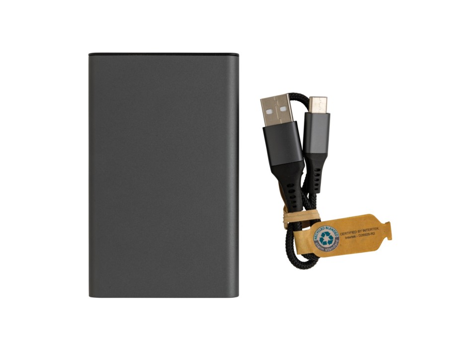 Powerbank Terra da 5000 mAh in alluminio riciclato FullGadgets.com