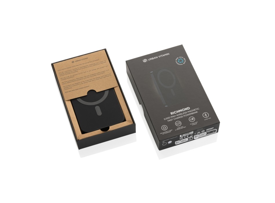 Powerbank Urban Vitamin Richmond 5000 mah pla/alu riciclati FullGadgets.com