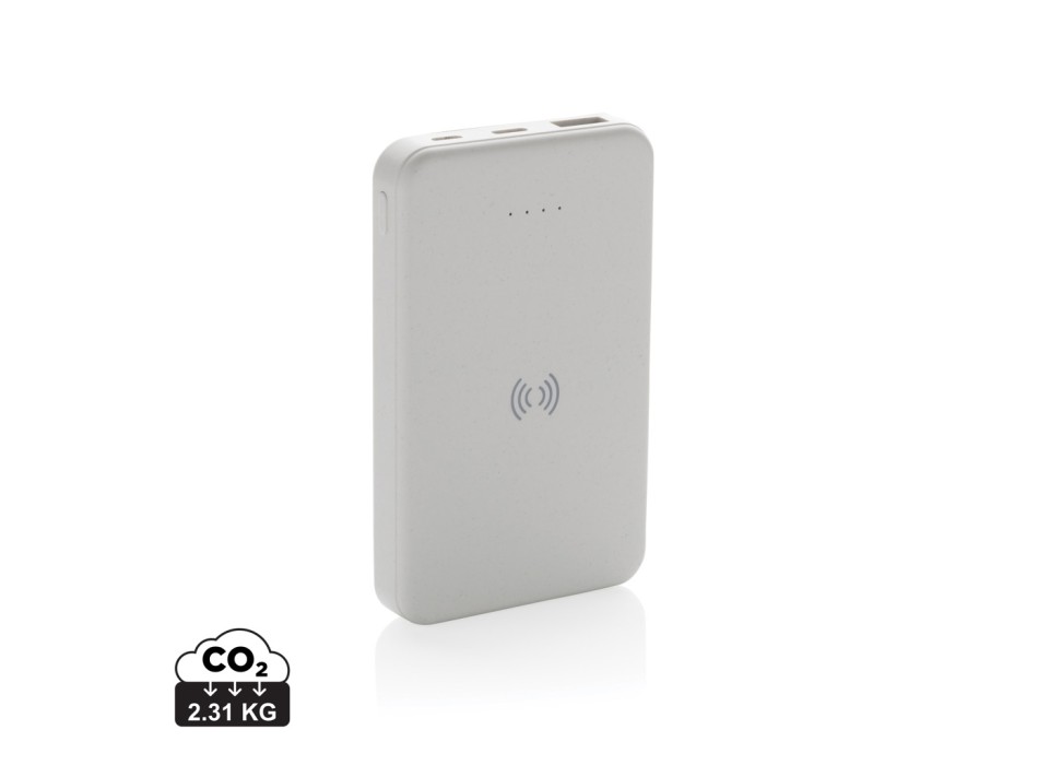Powerbank wireless 5W da 5.000 mAh in plastica riciclata RCS FullGadgets.com
