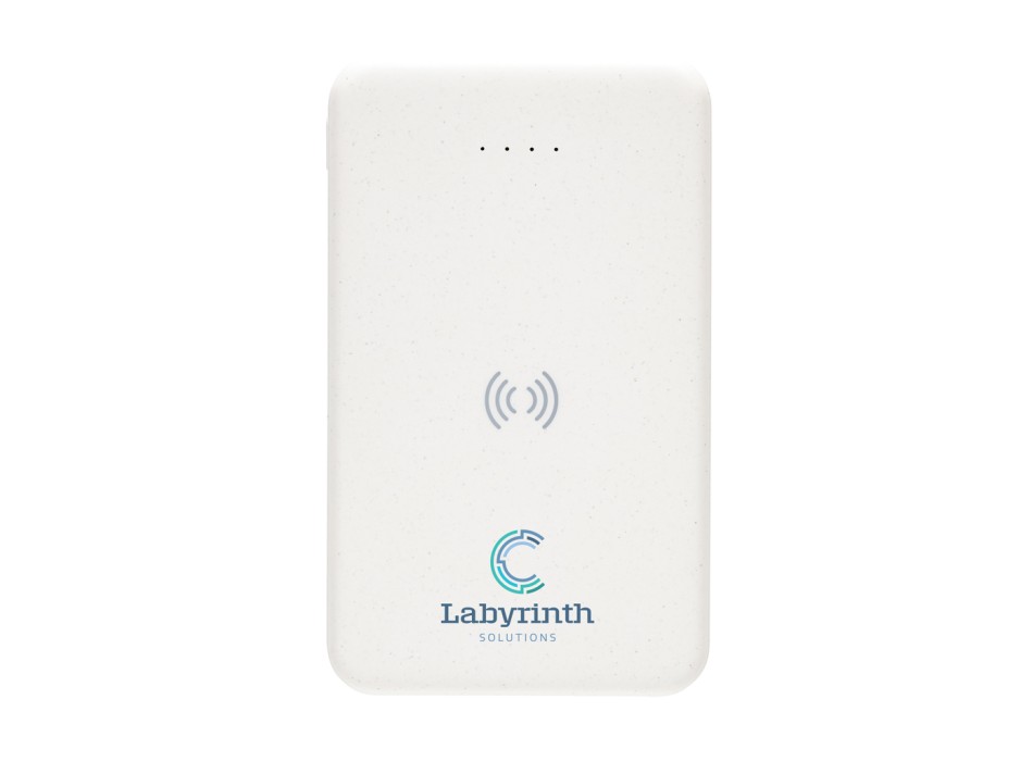 Powerbank wireless 5W da 5.000 mAh in plastica riciclata RCS FullGadgets.com