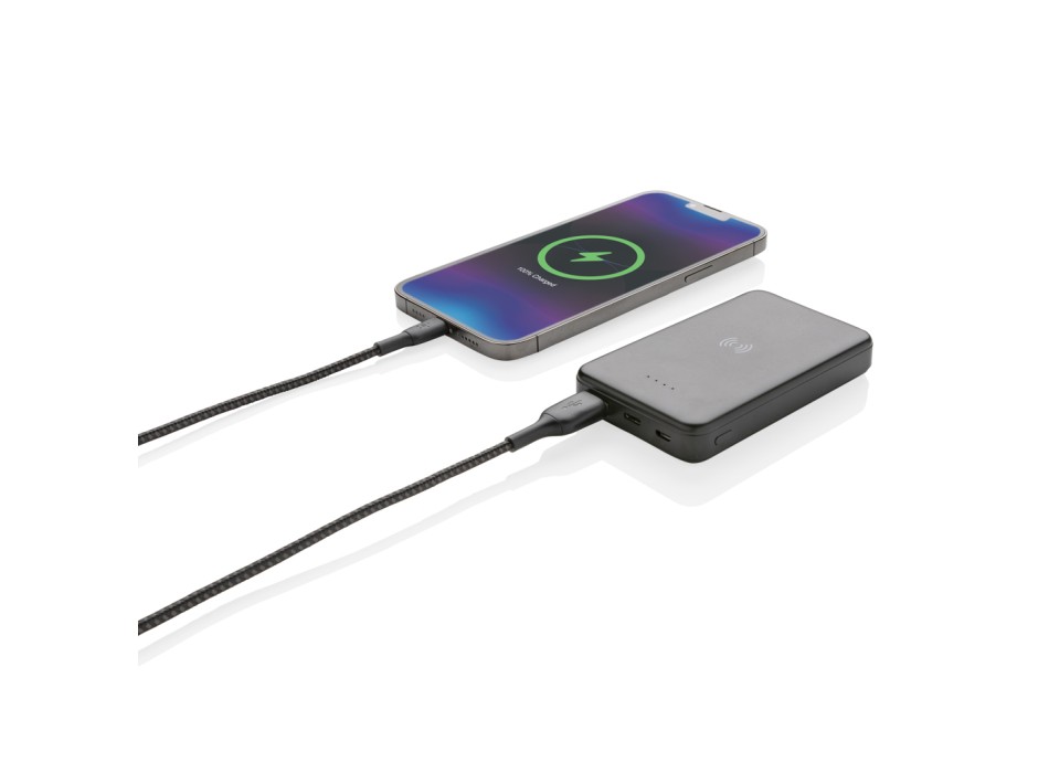 Powerbank wireless 5W da 5.000 mAh in plastica riciclata RCS FullGadgets.com