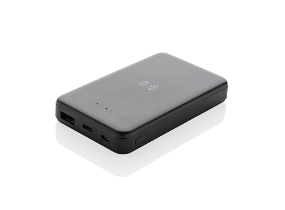 Powerbank wireless 5W da 5.000 mAh in plastica riciclata RCS FullGadgets.com