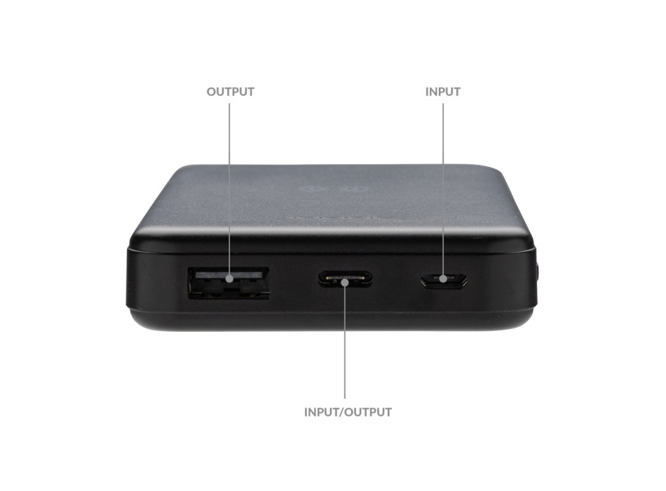 Powerbank wireless 5W da 5.000 mAh in plastica riciclata RCS FullGadgets.com