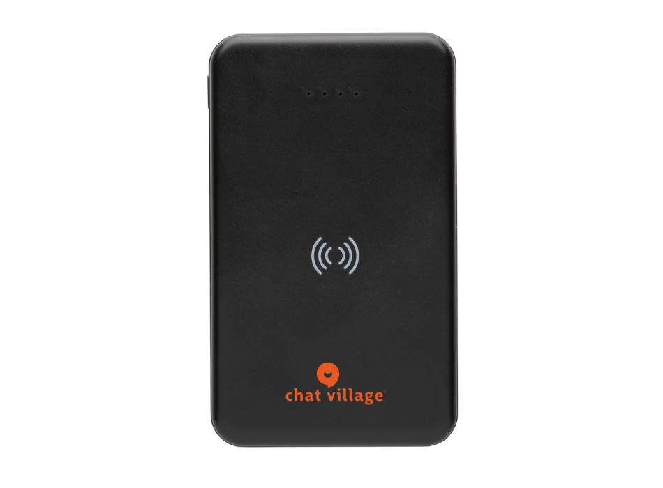 Powerbank wireless 5W da 5.000 mAh in plastica riciclata RCS FullGadgets.com