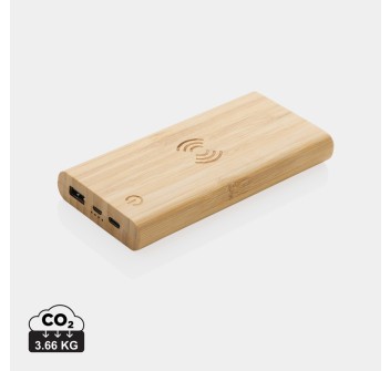 Powerbank wireless 8000 mAh 5W in bambù FullGadgets.com