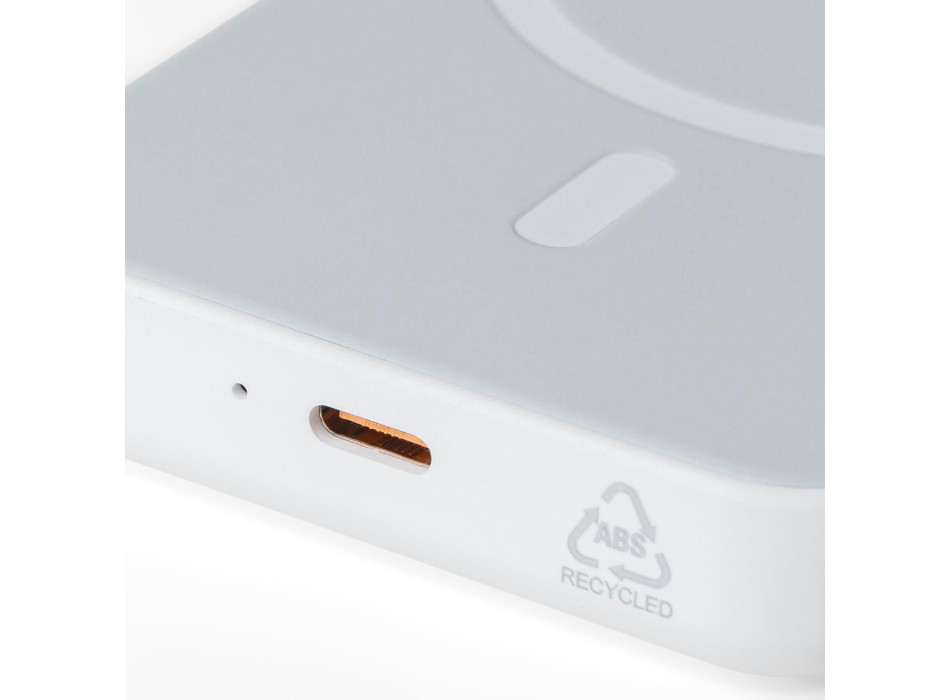 Powerbank wireless in ABS riciclato Miren FullGadgets.com