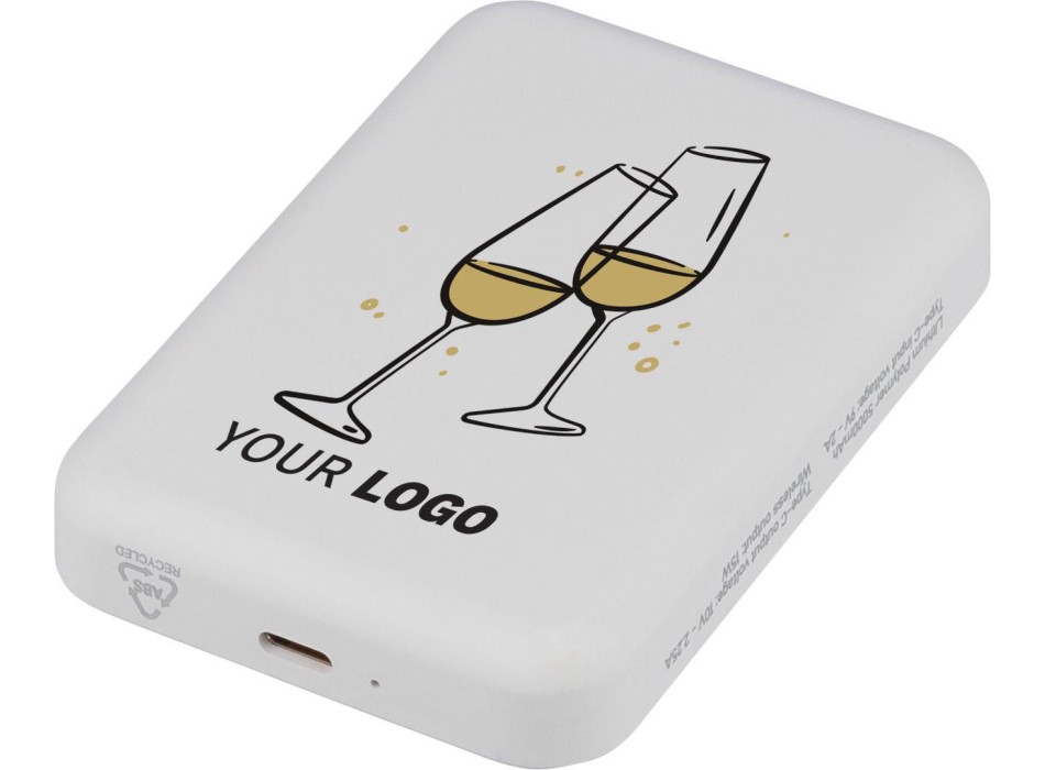 Powerbank wireless in ABS riciclato Miren FullGadgets.com