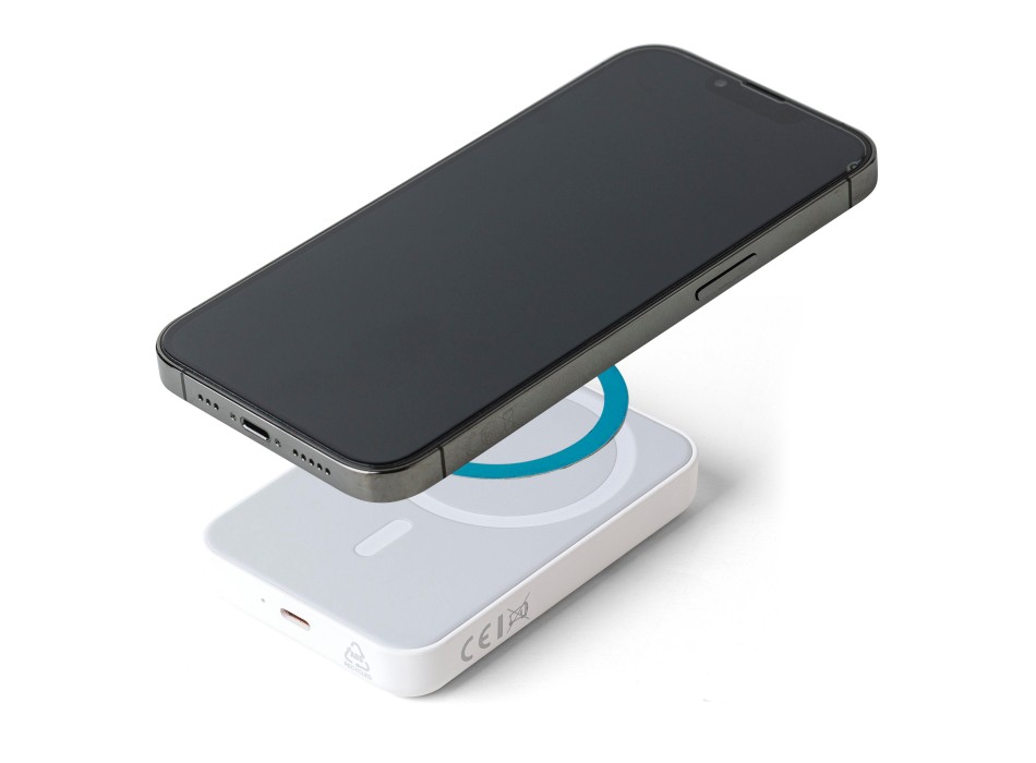 Powerbank wireless in ABS riciclato Miren FullGadgets.com