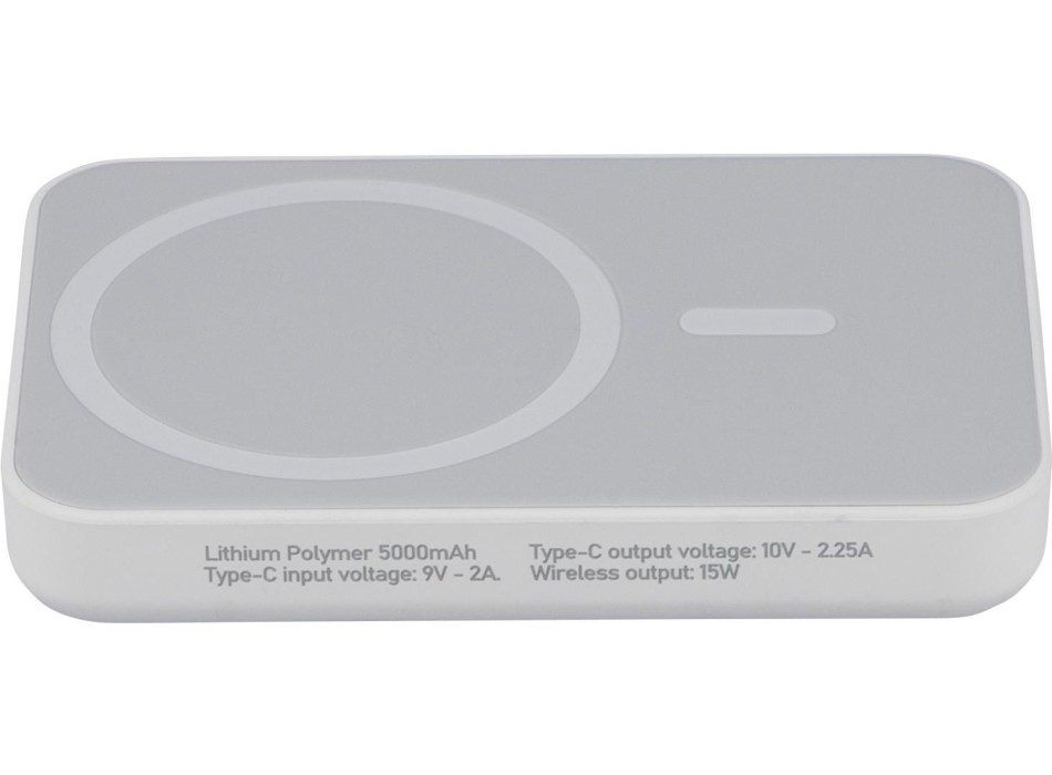 Powerbank wireless in ABS riciclato Miren FullGadgets.com