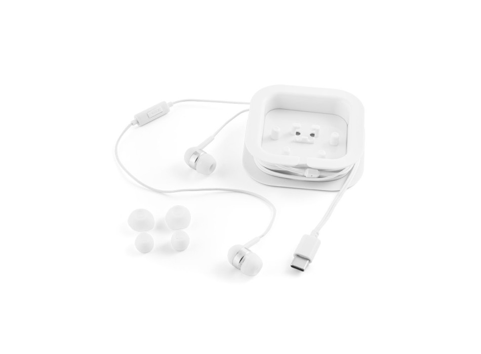PRESLEY. Auricolari con cavo USB-C da 1.2 metri e microfono integrato in ABS FullGadgets.com