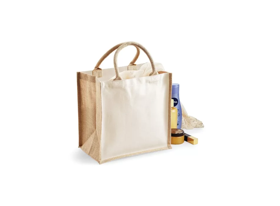 Printers Midi Jute Tote FullGadgets.com