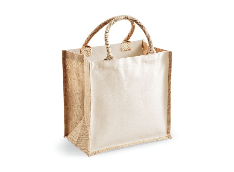 Printers Midi Jute Tote FullGadgets.com