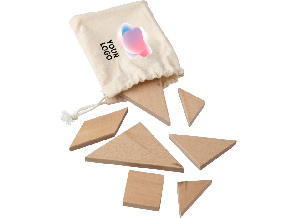 Puzzle tangram in legno naturale Ulrike FullGadgets.com