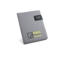 PYNCHON. Cartella A5 in PU e imitazione lino con blocco pagine a righe FullGadgets.com