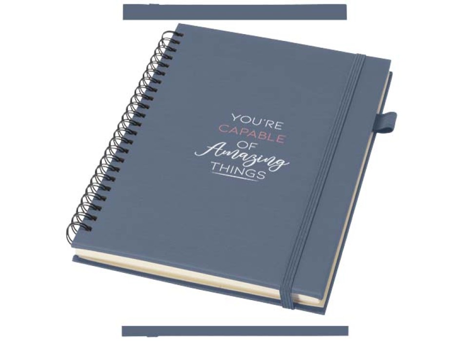 Quaderno A5 a spirale con copertina rigida in plastica riciclata Liss FullGadgets.com