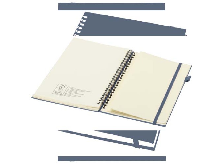 Quaderno A5 a spirale con copertina rigida in plastica riciclata Liss FullGadgets.com