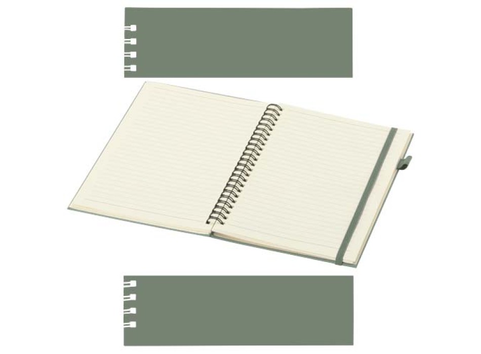 Quaderno A5 a spirale con copertina rigida in plastica riciclata Liss FullGadgets.com