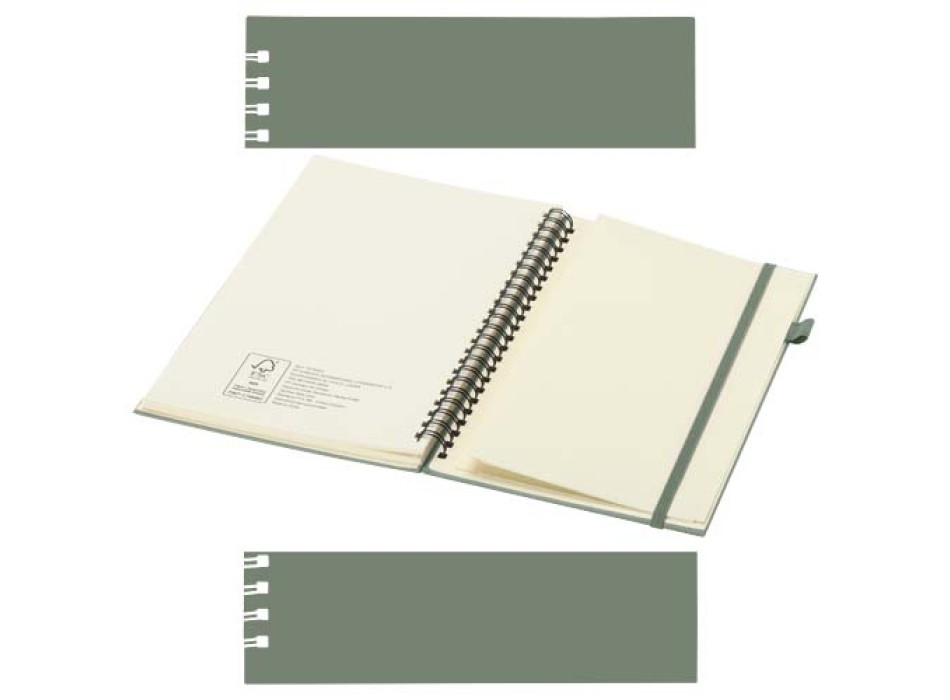 Quaderno A5 a spirale con copertina rigida in plastica riciclata Liss FullGadgets.com