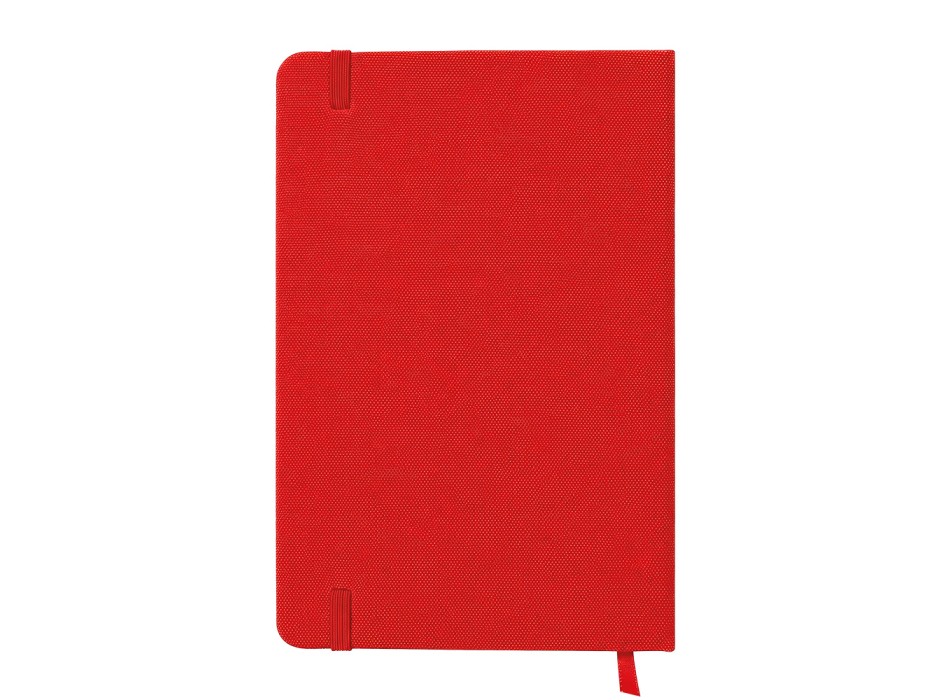 Quaderno con copertina rigida in R-PET. Elastico di chiusura e segnalibro in raso FullGadgets.com