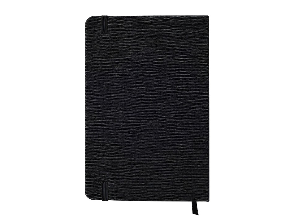 Quaderno con copertina rigida in R-PET. Elastico di chiusura e segnalibro in raso FullGadgets.com