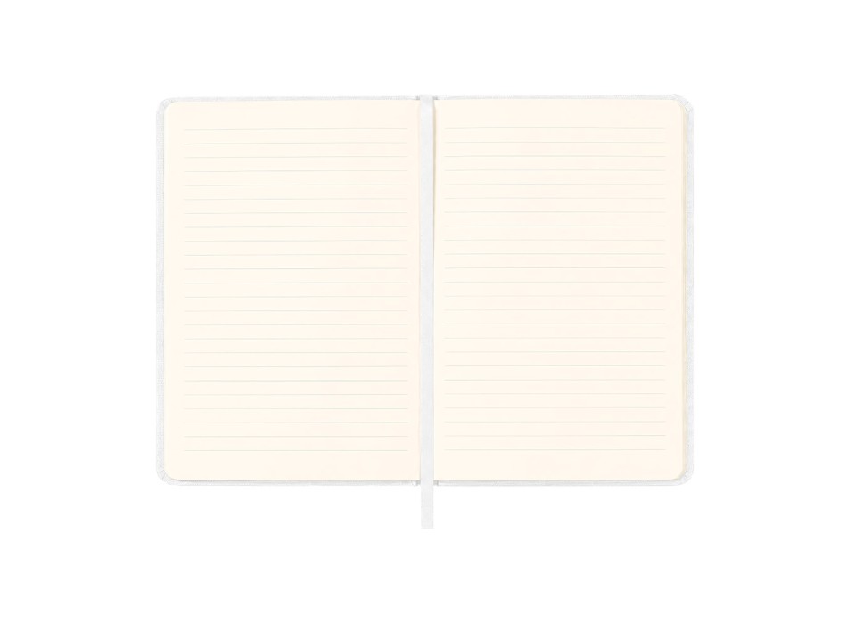 Quaderno con copertina rigida in R-PET. Elastico di chiusura e segnalibro in raso FullGadgets.com