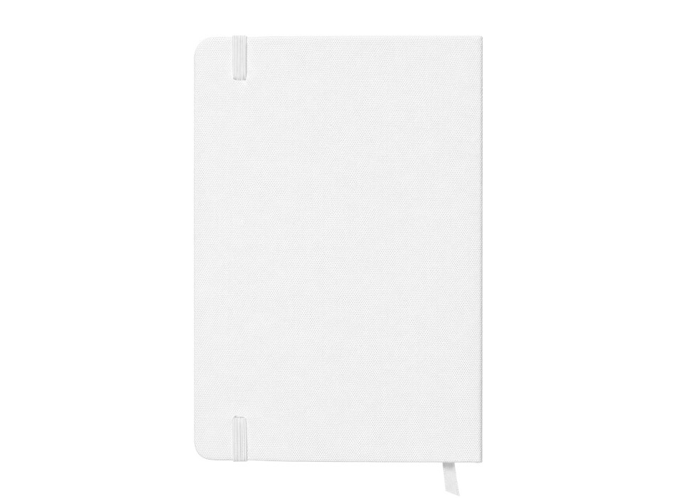 Quaderno con copertina rigida in R-PET. Elastico di chiusura e segnalibro in raso FullGadgets.com
