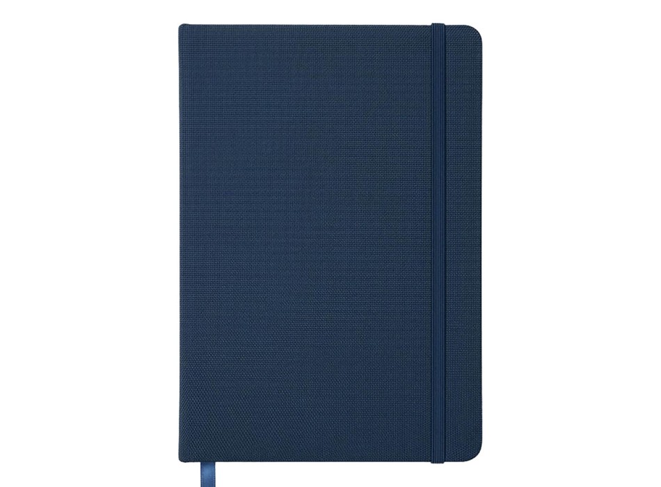 Quaderno con copertina rigida in R-PET. Elastico di chiusura e segnalibro in raso FullGadgets.com