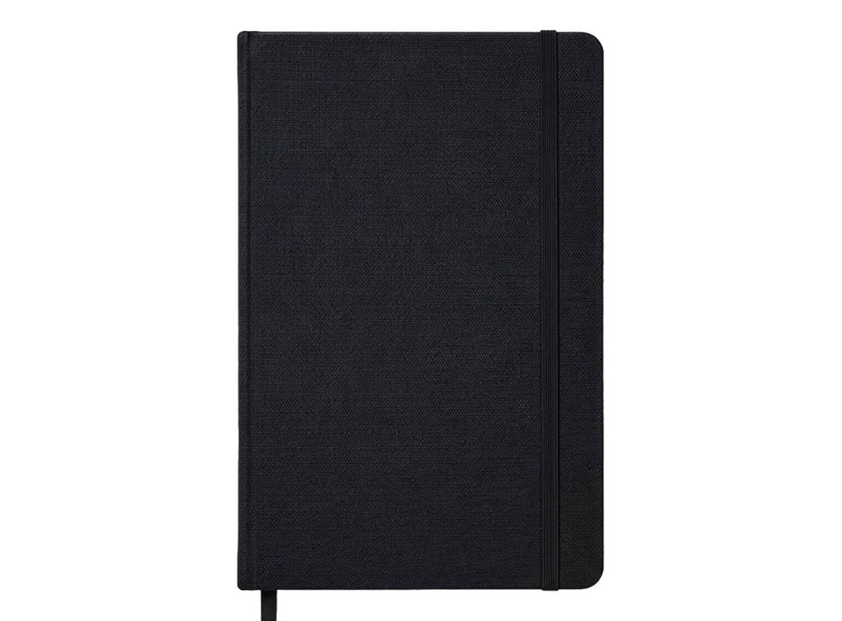 Quaderno con copertina rigida in R-PET. Elastico di chiusura e segnalibro in raso FullGadgets.com