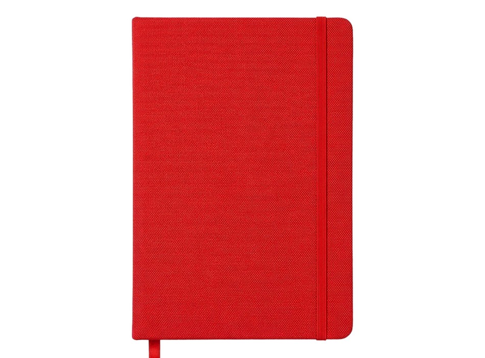 Quaderno con copertina rigida in R-PET. Elastico di chiusura e segnalibro in raso FullGadgets.com