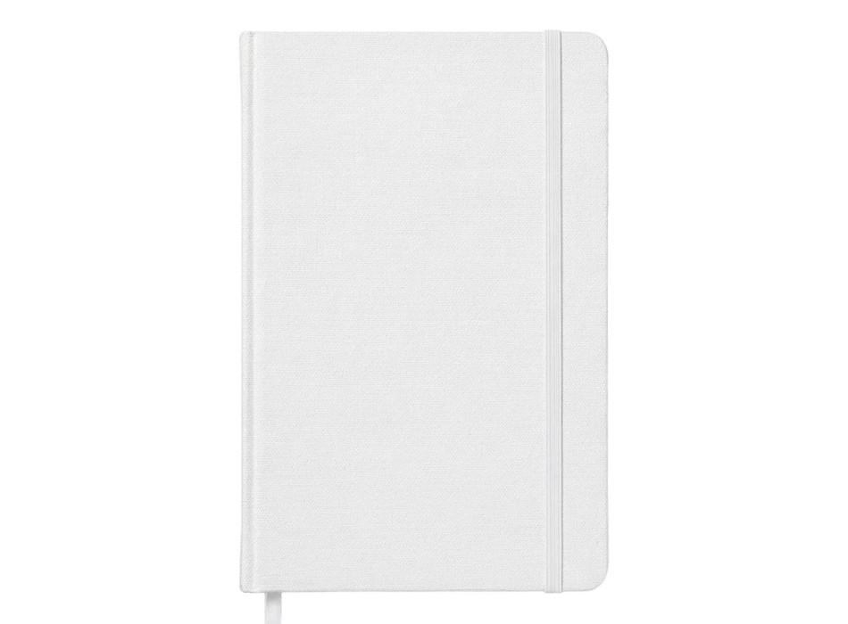 Quaderno con copertina rigida in R-PET. Elastico di chiusura e segnalibro in raso FullGadgets.com